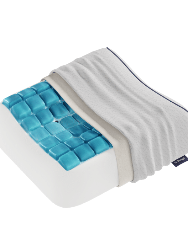 Technogel Anatomic traagschuim reiskussen met gebogen nekprofiel